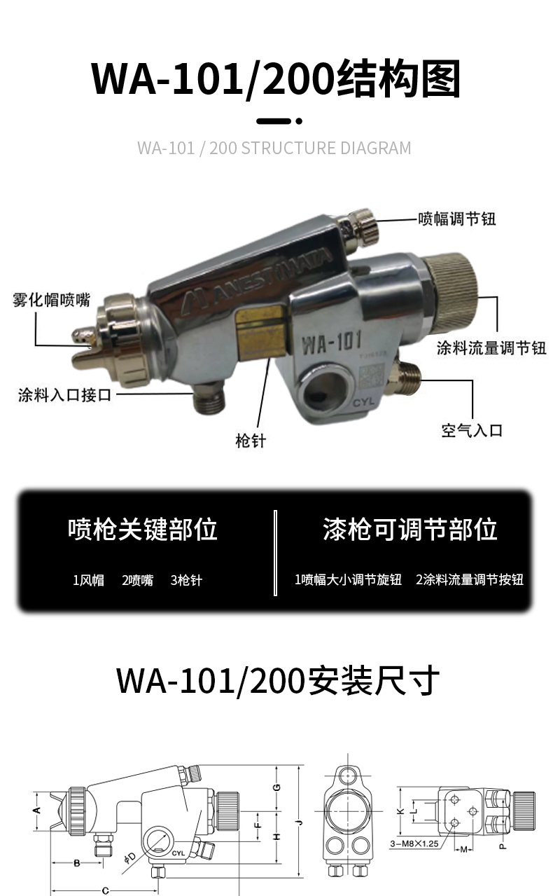 可微調(diào)自動噴槍WA-101(圖5)